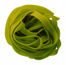 Dinkel mit Baerlauch Bandnudeln bunt Broinhof